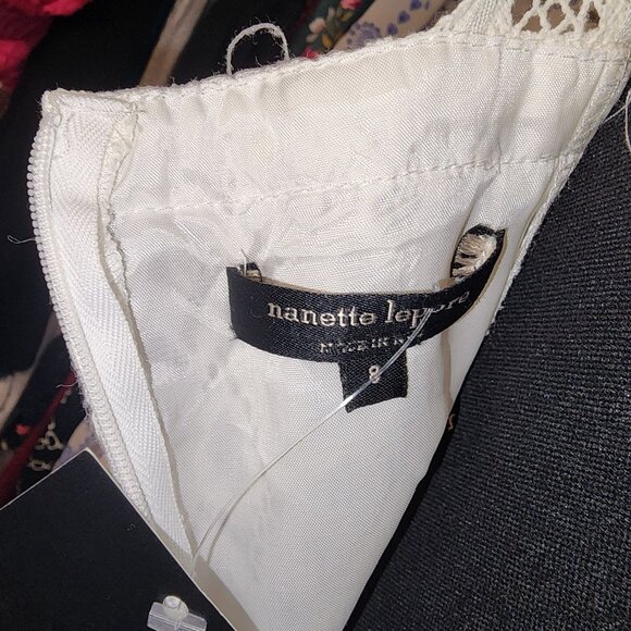 NWT- White Lace Halter Style Top-Nanette Lepore - Picture 4 of 6